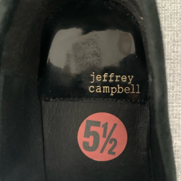 Jeffrey Campbell Black Loafers with Gold Accent - Picture 9 of 12